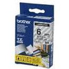 Brother TZe-111 Laminated 6mm x 8m - Black printing on Clear Tape