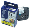 Brother TZ-251 Laminated 24mm x 8m - Black printing on White Tape