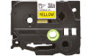 Brother 36mm Black on Yellow Flexible Labelling Tape - 8 meters