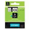 Dymo D1 LABEL 6mm x 7m - BLACK ON CLEAR