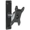 Atdec Spacedec Display Direct Wall Mount Black - Swivel mount. Max load 25kg. VESA 75x75 100x100