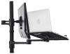 Atdec Notebook monitor arm combo mount - Black