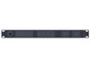 Vertiv Geist F0126849 Basic PDU, 16A, 230V, 3.6kW, 1RU Horizontal, 8x IEC C13 and 2x IEC C19, 3m power cord C20, Black Powder Coat