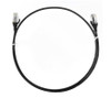 8ware CAT6 Ultra Thin Slim Cable 1m / 100cm - Black Color Premium RJ45 Ethernet Network LAN UTP Patch Cord 26AWG for Data