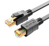 8Ware CAT8 Cable 0.5m (50cm) - Grey L Color RJ45 Ethernet Network LAN UTP Patch Cord Snagless