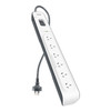 Belkin BSV603 6-Outlet 2-Meter Surge Protection Strip,Complete Three-line AC protection, Protects Against Spikes And Fluctuations, CEW $30,000,2YR