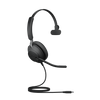 Jabra Evolve2 40 SE Wired USB-C UC Mono Headset, 360° Busy Light, Noise Isolationg Ear Cushions, 2Yr Warranty