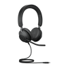 Jabra Evolve2 40 SE Wired USB-C MS Stereo Headset, 360° Busy Light, Noise Isolationg Ear Cushions, 2Yr Warranty