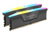 Corsair Vengeance RGB 64GB (2x32GB) DDR5 UDIMM 6400MHz C32 1.35V Desktop Gaming Memory Black