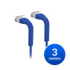 Ubiquiti UniFi Patch Cable Single Unit, 3m, Blue, End Bendable to 90 Degree, RJ45 Ethernet Cable, Cat6, Ultra-Thin 3mm Diameter, Incl 2Yr Warr