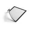 Durable Duraframe Magnetic Sign Holder A4 Black Pack of 5