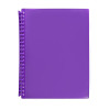 Marbig Display Book Refillable A4 Clearview 20P Transparent Purple