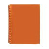 Marbig Display Book Refillable A4 Clearview 20P Transparent Orange