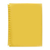 Marbig Display Book Refillable A4 Clearview 20P Transparent Yellow