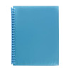Marbig Display Book Refillable A4 Clearview 20P Transparent Marine