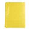 Marbig Display Book Refills A4 20P Transparent Yellow