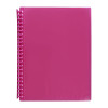 Marbig Display Book Refillable A4 Clearview 20P Trn Pink