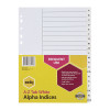 Marbig Indices White PP A4 A-Ztab