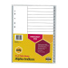 Marbig Indices Grey PP A4 A-Ztab