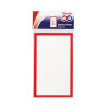Quikstik Display Tickets Plain Red Border Pack of 10