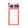 Quikstik Display Tickets Plain Red Border Pack of 10