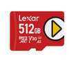 Lexar PLAY microSDXC UHS-I card 512GB Class 10, U3, V30, A2, up to 205MB/s read, up to 140MB/s write 512GB – Class 10, U3, V30, A2, up to 205MB/s rea