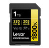 Lexar Professional 1800x 1TB SDXC UHS-II Card GOLD Series 1TB—C10,  UHS-II(U3), V60, 1800x, up to 280MB/s read, 205MB/s write