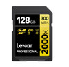 Lexar Professional 2000x 128GB SDHCSDXC UHS-II Card GOLD Series 128GB – C10, UHS-II (U3), V90, up to 300MB/s read, 260MB/s write