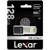 Lexar JumpDrive Fingerprint F35 USB 3.0 Flash Drive 128GB, up to 150MB/s read ,3 year limited warranty