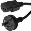 StarTech PXTA1013M, 3m/10ft Power Supply Cord, Computer Monitor Cable, Laptop Power Cord AS/NZS 3112 Plug to IEC C13, AC Power Cord for Most Notebooks, 250, 10A, 3 Conductor, Non-Polarized, H05VV-F Rating, PVC Jacket, Limited Lifetime Warranty