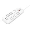 HuntKey PSUHUNSAC607, 6 Outlet Surge Protected Powerboard, 2 Meter with Dual USB Ports, 5V, 2.4A, 1 Year Warranty