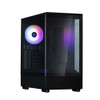Zalman P10 Black, Mini-Tower, Tempered Glass, Drive Bays, 2x Combo (3.5" Or 2.5"), 1x 2.5", Expansion Slot: 5, Motherboard Support: mATX / Mini-ITX, Pre-Installed Fan: 1x 120mm ARGB, 1 Year Warranty Zalman P10 Black, Mini-Tower, Tempered Glass, Drive Bays, 2x Combo (3.5" Or 2.5"), 1x 2.5", Expansion Slot: 5, Motherboard Support: mATX / Mini-ITX, Pre-Installed Fan: 1x 120mm ARGB, 1 Year Warranty
