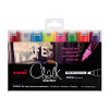 Uni Chalk Marker Chisel Assorted Pk8