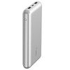 Belkin BoostCharge 20k mAh Power Bank (Triple-Port) + USB-C to USB-A Cable - Silver(BPB012btSL), 2xUSB-A (12W), 1xUSB-C (15W), 2 Years Warranty