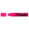 Liquid Chalk Marker Texta Dry Wipe 15mm Jumbo Chisel Card of 1 Pink