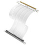 Antec PCIE-4.0 Riser Cable (200mm White) High Quality Gold Plated and Shielded PCB. Stability and Perforamnce 90 / 180 Degrees Flexible Cable (LS)