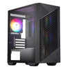 MSI PRO FORGE M050A Mini-Tower, mATX/ITX, GPU 300mm, CPU 160mm, PSU 170mm, 4 slots, 4×RGB fans, 2×2.5', 2×3.5', 120/240mm top rad, 388×200×423mm
