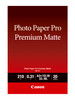 Canon PM101A3 20 SHEETS 210 GSM PHOTO PAPER PRO PREM MATTE SMOOTH TEXTURE