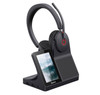 Yealink WH68 DECT + Bluetooth dual-mode, USB-A, USB-C, wireless headset workstation, noise-cancelling headset, touchscreen hub - speakerphone