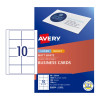Avery Matt Finish Business cards for Laser, Inkjet Printers, 90 x 52 mm, 1000 cards, 150 g/m² (959026 / L7415)