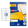 Avery Label L7172 18UP Pack of 25 Box of 5 (100 x 30 mm)