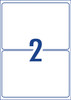 Avery White Heavy Duty Labels for Laser Printers, 199.6 x 143.5 mm, 50 Labels (959068 / L7068)