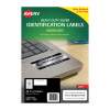 Avery Silver Heavy Duty Labels for Laser Printers, 45.7 x 21.2 mm, 960 Labels (959201 / L6009)