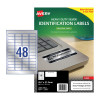 Avery Silver Heavy Duty Labels for Laser Printers, 45.7 x 21.2 mm, 960 Labels (959201 / L6009)