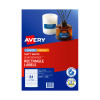 Avery Permanent Multi-purpose Labels for Laser, Inkjet Printers, 46 x 11.11 mm, 2100 Labels (959018 / L7656)