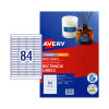 Avery Permanent Multi-purpose Labels for Laser, Inkjet Printers, 46 x 11.11 mm, 2100 Labels (959018 / L7656)