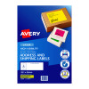 Avery Fluoro Yellow High Visibility Shipping Labels for Laser Printers, 99.1 x 34 mm, 400 Labels (35942 / L7162FY)