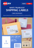 Avery Shipping Labels with Trueblock® for Laser Printers, 199.6 x 289.1 mm, 100 Labels (959009 / L7167)