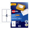 Avery Internet Shipping Labels for Laser & Inkjet Printers, 99.1 x 139 mm, 40 Labels (959402 / L7169)