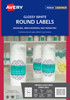Avery Glossy Round Labels, 60 mm diameter, 120 Labels (980001 / L7105)